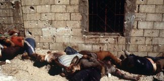 Sabra- og Chatila-massakrene - et af de blodigste kapitler i palæstinensisk historie - kunne ikke have fundet sted uden den aktive støtte fra den israelske hær, der besatte Beirut - Foto: Arkiv. Source: chroniquepalestine.com.