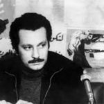 Ghassan Kanafani at the PFLP office in Beirut. Killed together with his niece by a car bomb by Israeli agents d. July 8, 1972