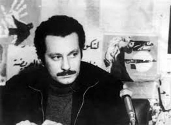 Ghassan Kanafani at the PFLP office in Beirut. Killed together with his niece by a car bomb by Israeli agents d. July 8, 1972