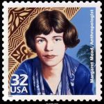 Frimærke med Margaret Mead