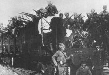 Muslim fighters from Tatarstan join the Bolshevik Red Army in 1918. Source: Dawn