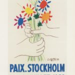 Picassos plakat for Stockholm fredskonference i 1958.