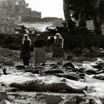 Billeder taget efter 9. april 1948 i Deir Yassin, hvor 120 zionistiske terrorister som led i Plan D gennemførte en massakre dræbte 254 beboere, mænd kvinder og børn. Fotokredit: https://english.palinfo.com/25214