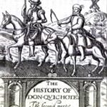 Don Quixote – Cover illustration for London edition, 1620. Translated by Thomas Shelton (1604–1620), translator. Public Domain.