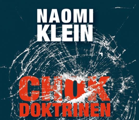 Forsiden af Naomi Klein's "Chokdoktrinen"