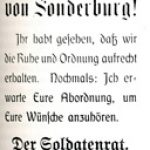 Opråb fra Sønderborgs Soldaterråd 1920