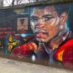 Muhammad Ali mural near Concourse, Bronx. Photo taken on January 30, 2020 by Jules Antonio. (CC BY-SA 2.0).
