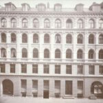 Det første kendte fotografi af Arbejdernes Forsamlingsbygning, Rømersgade 22 fra 1904. Foto: Ikke angivet.
