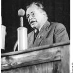 Palmiro Togliatti, Generalsekretær for PCI, taler i Berlin på SED-kongres, 23. juli 1950. Foto: Bundesarchiv, Bild 183-S99208 / Quaschinsky, Hans-Günter / CC-BY-SA 3.0.