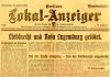 Berliner Lokal-Anzeiger 16 janauar 1919 om mordet på Karl Liebknecht og Rosa Luxemburg. Se nedenfor 15. januar 1919.