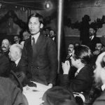 Nguyen-Ai-Quoc (the later known as Ho Chi Minh) speaking at the foundational congress of the French Communist Party in December 1920. Photo: Michael Goebel. (CC BY 2.0).