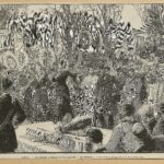 Blanqui’s funeral at Père-Lachaise. Ilustrated by Dick de Lonlay (1846–1893) and Frédéric de Haenen (1853–1929). Public Domain.