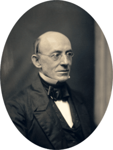 William Lloyd Garrison, circa 1850. Daguerreotype by Southworth and Hawes (American, active 1843–1863). Collection: Metropolitan Museum of Art. Public Domain.