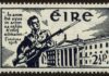 Easter Rising / Påskeoprøret i Dublin 1916: Irsk frimærke 1941, 25 år efter.