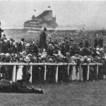 The English suffragette Emily Davison after she was hit by a horse at the Epsom Derby on 4 June 1913. Photo: C.N.(?), Topical and Farringdon Photo Co. Public Domain.