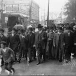 William Dudley Haywood at the 1913 Paterson Silk Strike in Paterson. Photo: George Grantham Bain Collection (Library of Congress). Rights Info: No known restrictions on publication.
