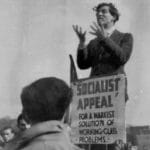 Ted Grant at Speakers’ Corner, 1942. Credit: the Ted Grant Archive