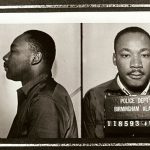 Martin Luther King Jr’s mugshot (photo credit: Birmingham police department). Se 15. januar 1929 nedenfor.