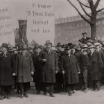 1925. 1. maj-demonstration på Grønttorvet med Th. Stauning i spidsen.