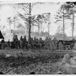 Brandy Station, Va., vicinity. Camp of 18th Pennsylvania Cavalry, 3d Division, Cavalry Corps. Photograph from the main eastern theater of war, winter quarters at Brandy Station, December 1863-April 1864. Photo: Unknown/The Library of Congress/American Memory.