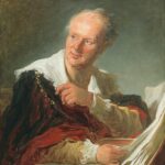 Portrait of the French philosopher Denis Diderot. Oil on canvas painted circa 1769 by Jean-Honoré Fragonard (1732–1806), French painter, draughtsman and etcher. Collection: Louvre, France. Public domain.