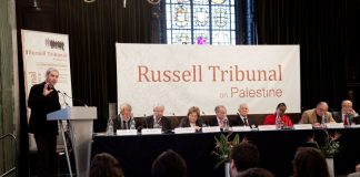 London session of the Russel Tribunal on Palestine in November 2010 which explored. ”Corporate Complicity in Israel’s violations in international human rights law and international humanitarian law”. (Photo: Kristian Buus/Russel Tribunal) Se 4. marts nedenfor.