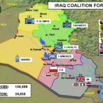 Dispositions of U.S. and allied forces in Iraq, as reported in a Pentagon press briefing of April 30, 2004. Public Domain.