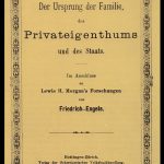 Det originale omslag til den tyske udgave af Fr. Engels’ “The Origin of the Family, Private Property and the State” fra 1884.