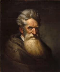 Portrait of John Brown. Oil on canvas painted 1872 by Ole Peter Hansen Balling (1823–1906), Norwegian painter and photographer. Collection: Smithsonian Institution, National Portrait Gallery, Washington. Source/Photographer: Google Cultural Institute. Public Domain.