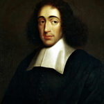 Portrait of Benedictus de Spinoza (1632-1677). Oilpainting from circa 1665 by anonymious. Collection: Herzog August Library, Wolfenbüttel, Germany. Public Domain.