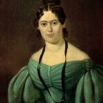 Jenny Marx (1814-1881) in green dress. Painting of unknown painter. Circa 1835. Photo: Unknown. Public Domain.