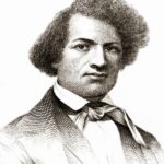 Cropped version of A sketch of Douglass, from the 1845 edition of Narrative of the Life of Frederick Douglass, An American Slave. Tegnet af Frederich Douglass. Public Domain.