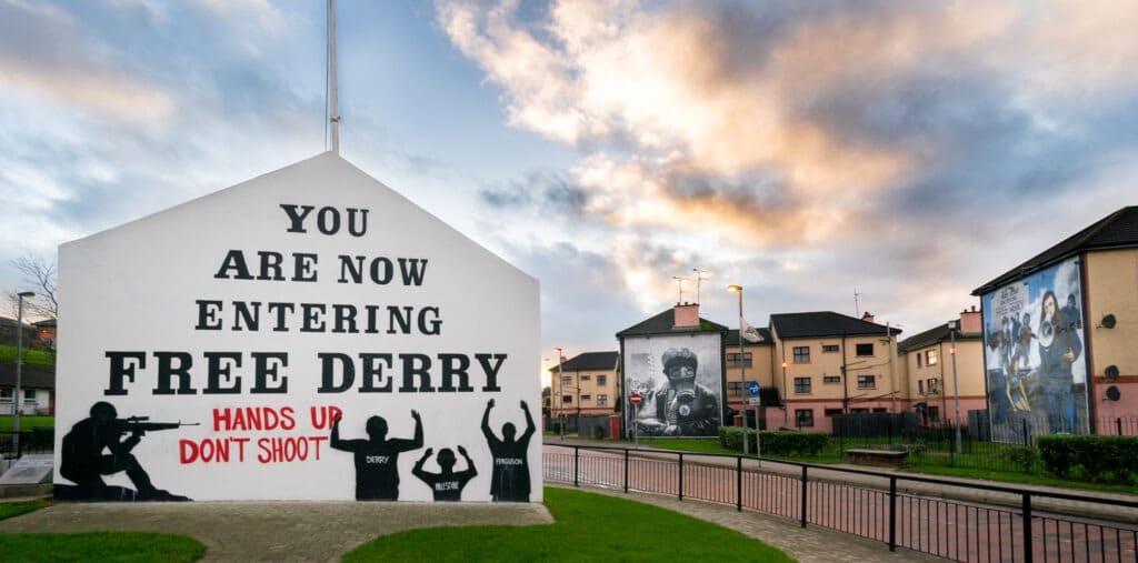 A picture from Free Derry corner, Northern Ireland. Photo taken on January 4, 2015 by Giuseppe Milo. (CC BY 2.0).
