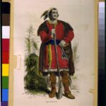 Chief Tecumseh. Wood engraving, Hand-colored 1860-1900. Artist Unknown. Collection: Library of Congress Prints and Photographs Division Washington, D.C. 20540 USA. Public Domain.