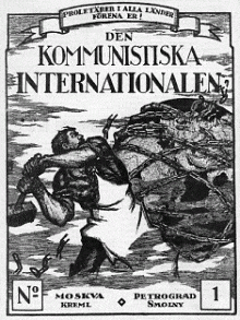 Svensk plakat for Den kommunistiska internationalen
