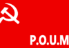 Flag of the Workers' Party of Marxist Unification P.O.U.M. Photo: 18 May 2010 by Sevgart. (CC BY 3.0).