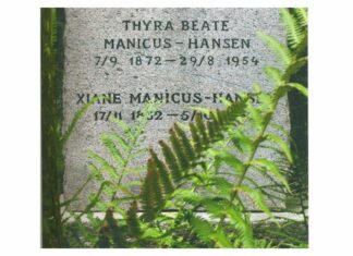 Thyra Manicus-Hansens familiegravsted på Assistens Kirkegård i København. Foto: P. Wessel.