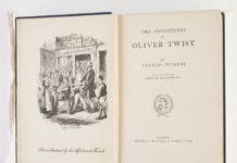 Charles Dickens, 'Oliver Twist & Great Expectations', Hazell, Watson & Viney Ltd, Title Page. Illustrated by George Cruikshank. Photo: Karen Fisher/Museums Victoria. (CC BY 4.0).