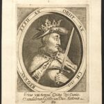 Ericus VIII Menved Dictus Rex Daniæ … Nummereringen har ikke altid været den samme: Erik Menved 6 (1274-1319) konge af Danmark. Kobberstik fra 1685 af ukendt kunstner. Public Domain.