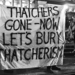 Thatchers Gone… – Thatcher Death Celebrations – Trafalgar Square. Photo: Taken on April 13, 2013 by EYE DJ. (CC BY-NC-ND 2.0).