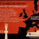 Poster fra Folkebevægelsen mod EU, der er med i GUE/NGL-gruppen i EU paralamentet.