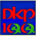 DKP100 år, plakat af Lars Ulrik Thomsen919DKPtop