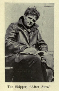 Portræt af forfatteren Jack London under han sejlads med the Snark (1907-1908). (CC BY-SA 4.0).